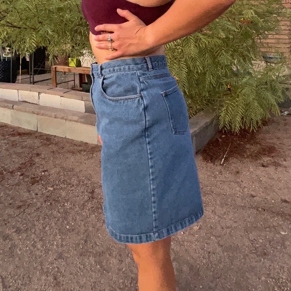 Vintage Pendleton Denim Skirt - Picture 5 of 14